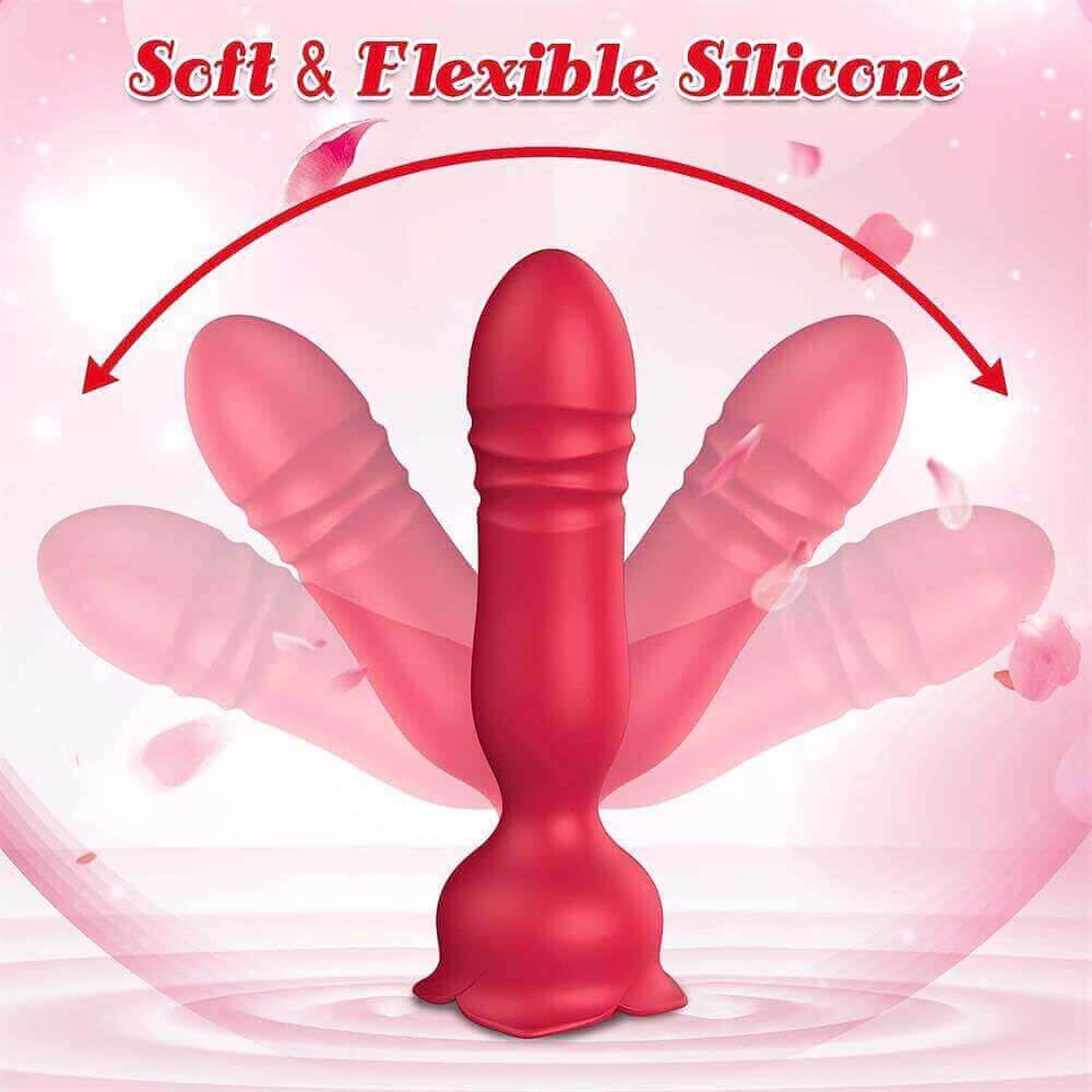 Rose Toy App-Controlled  Thrusting Anal Vibrator - Image 4