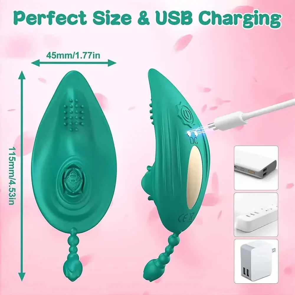 APP Remote Control Quiet Rose Toy Panties Vibrator - Image 4