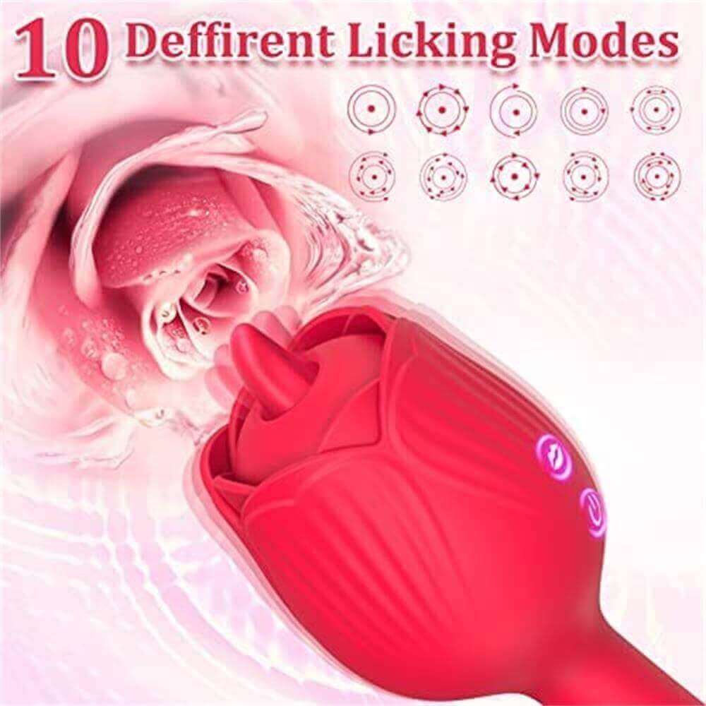 Rose Toys Vibrator for Women, Licking Clitoral G-Spot - Image 3