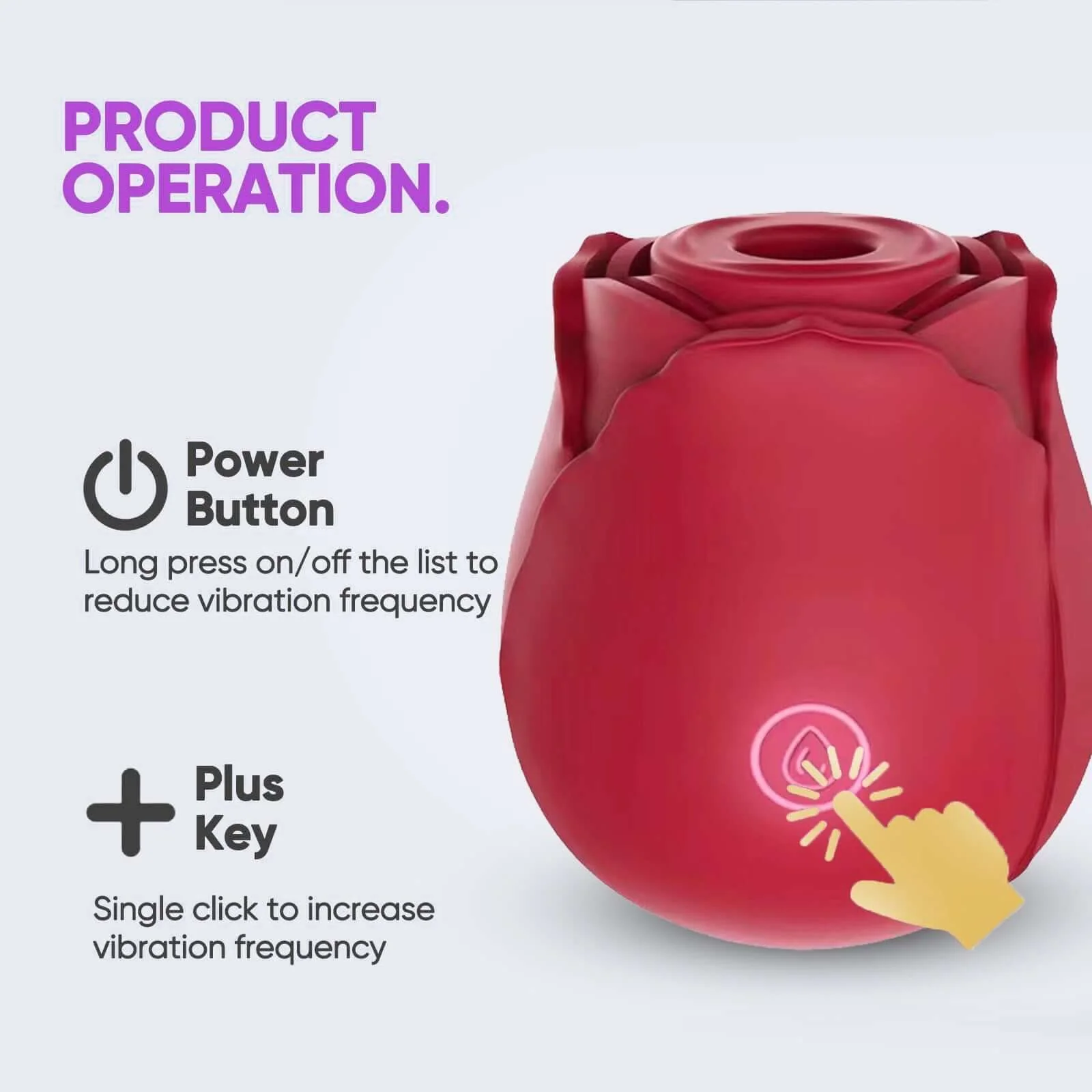 Rose Toy® Vibrator Classic Sucking - Image 36