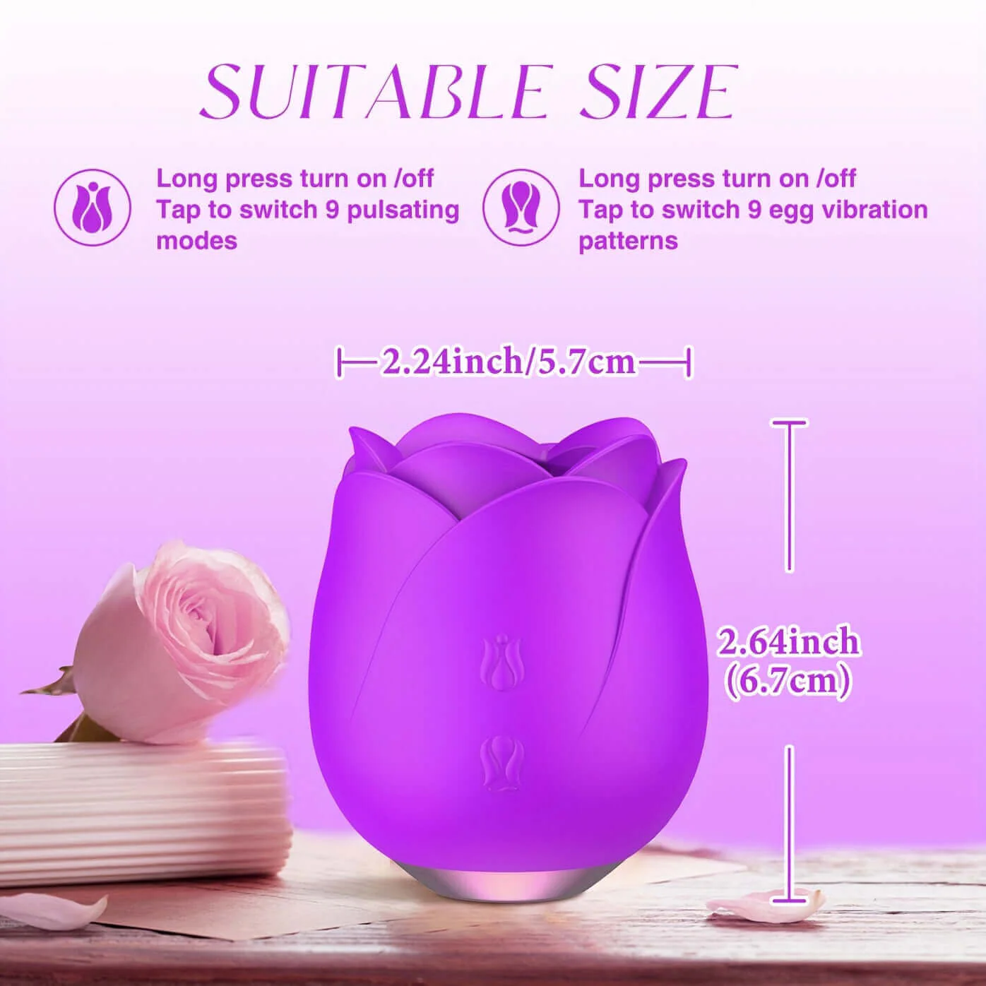 Rose Petal Sex Toy: Elegance Meets Pleasure" - Image 3