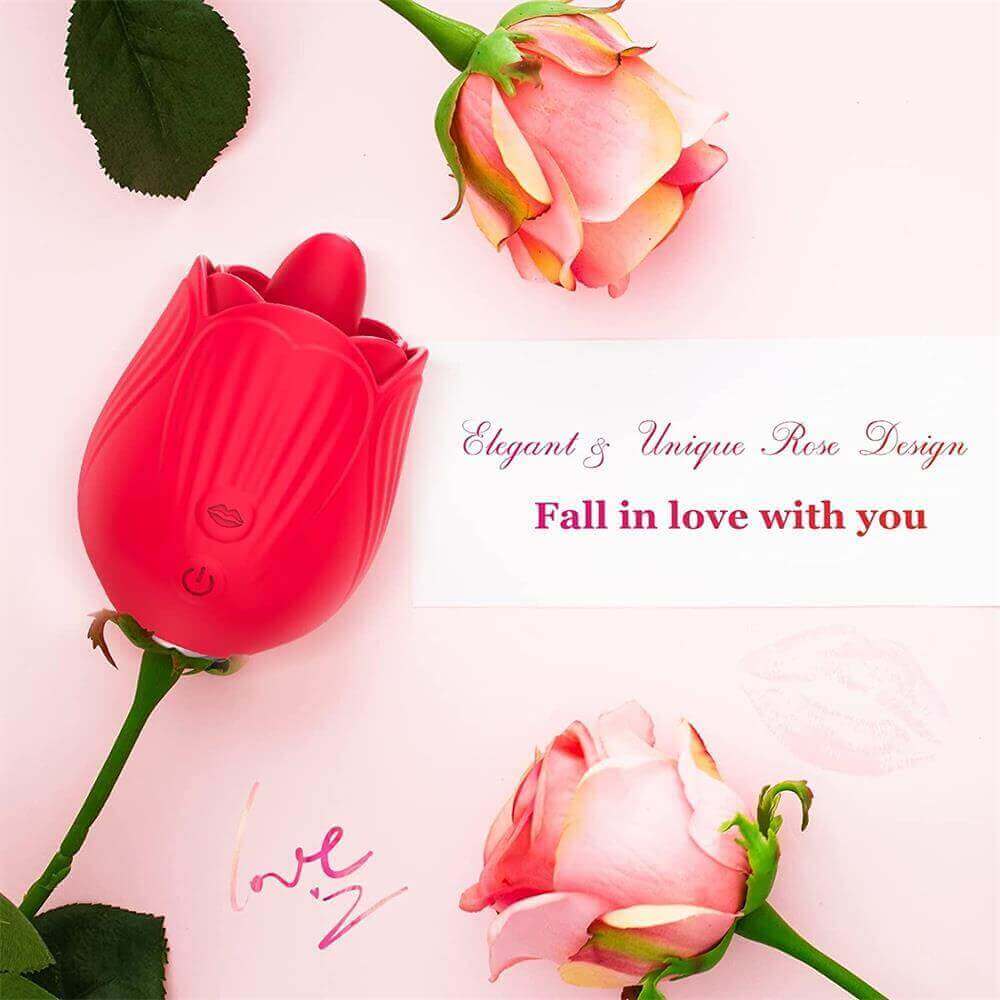 Rose Toy Clit Vibrator and Tongue Licker - Image 5