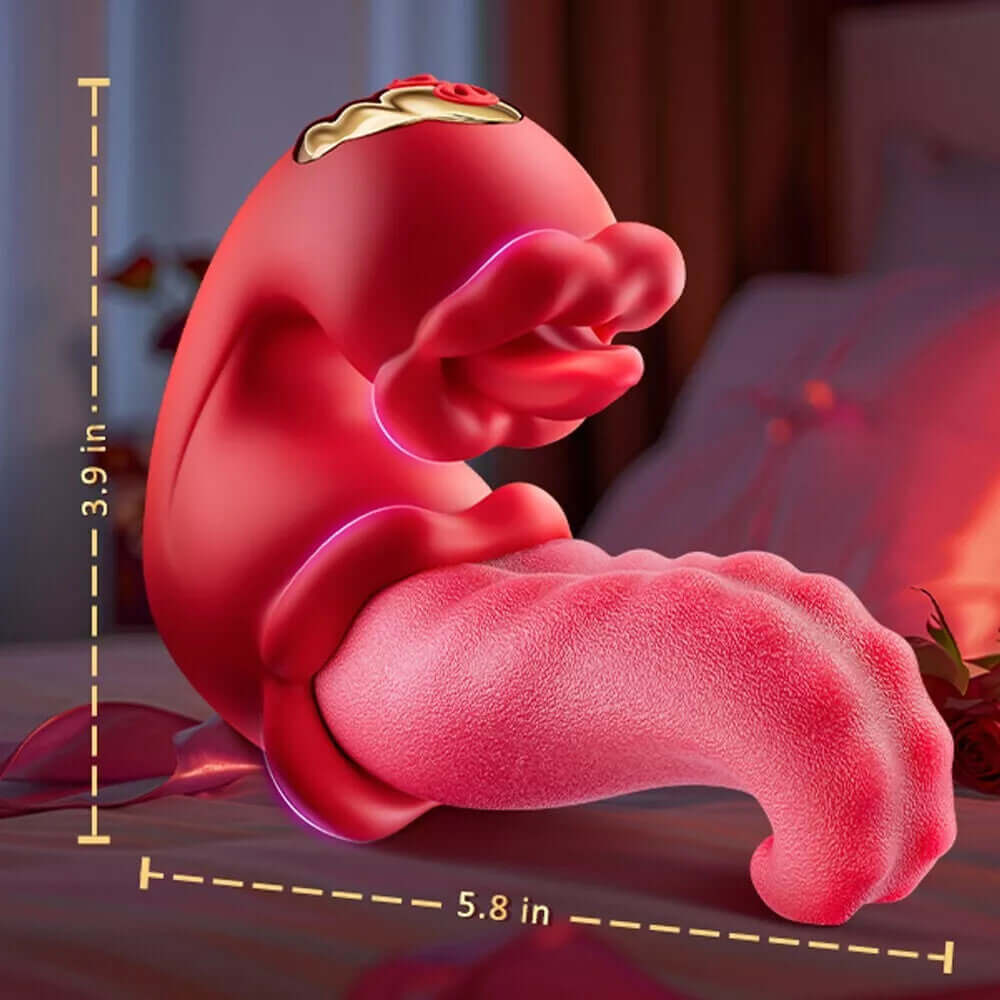Rose Toy Sex Toys Tongue Vibrator for Women – 10 Licking Clitoral - Image 17