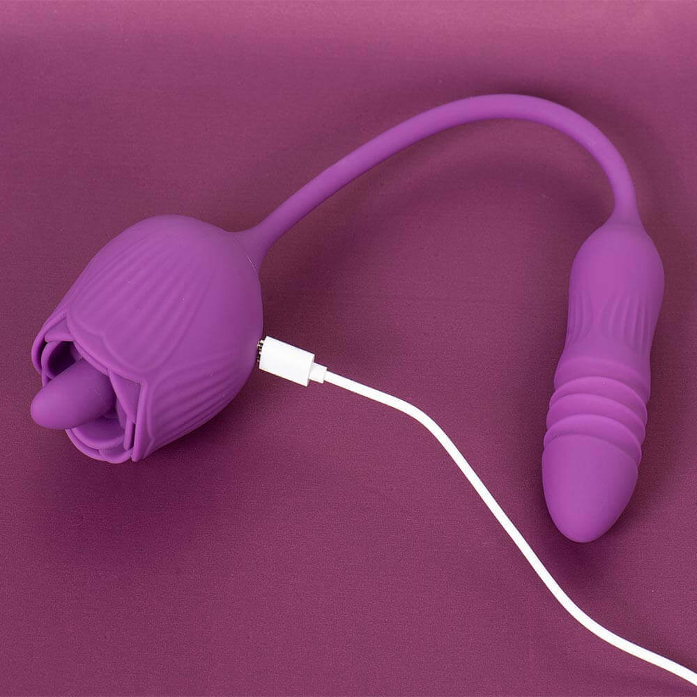 Rose Toy Tongue Licking with Vibrating Butt Plug - Image 7