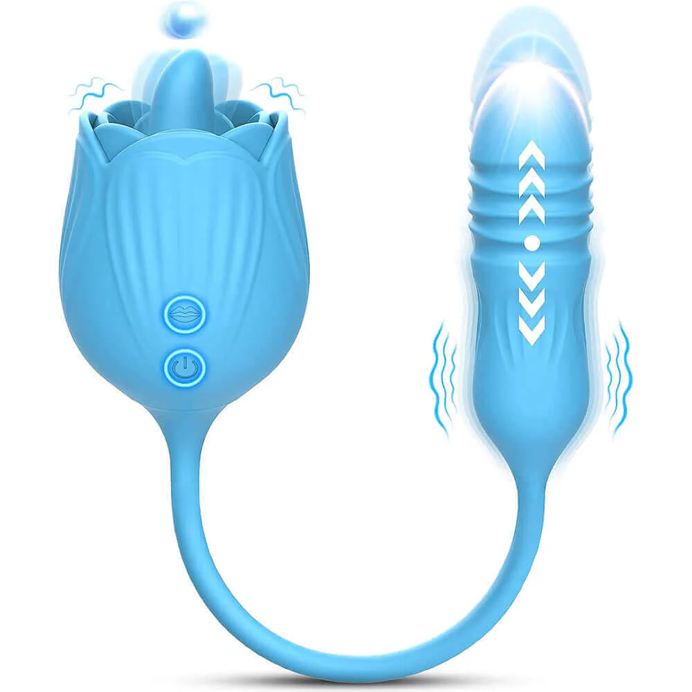 Rose Toy Tongue Licking with Vibrating Butt Plug - Image 8